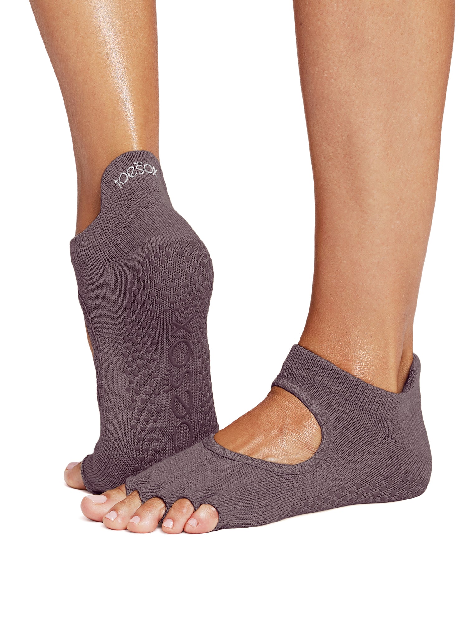 [限定SALE][ToeSox] Bellarina ベラリナ（Half-Toe／つま先なし） グリップ ソックス ／ ヨガ ピラティス 滑り止め付 靴下 [EX]
