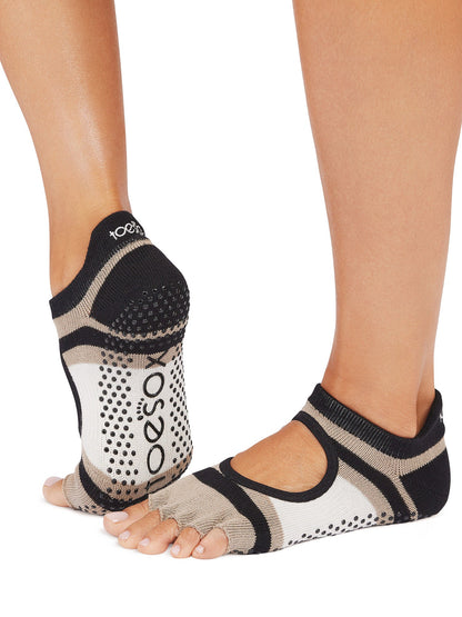 [限定SALE][ToeSox] Bellarina ベラリナ（Half-Toe／つま先なし） グリップ ソックス ／ ヨガ ピラティス 滑り止め付 靴下 [EX]