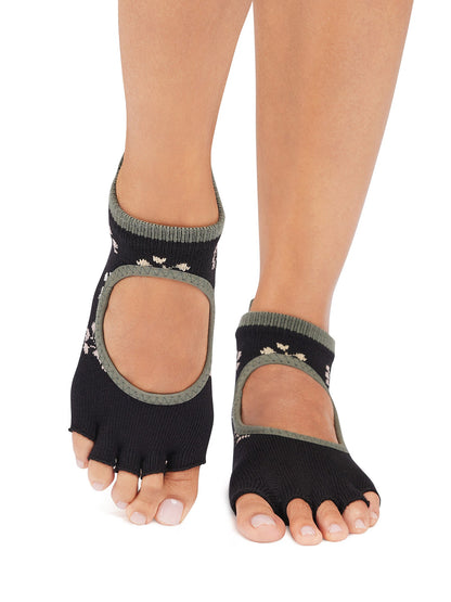 [限定SALE][ToeSox] Bellarina ベラリナ（Half-Toe／つま先なし） グリップ ソックス ／ ヨガ ピラティス 滑り止め付 靴下 [EX]