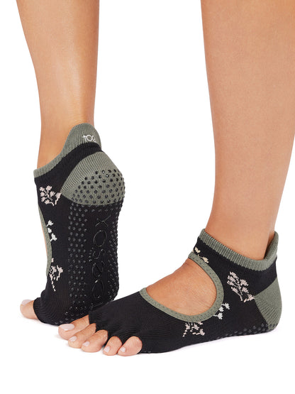 [ToeSox] Bellarina ベラリナ（Half-Toe／つま先なし） グリップ ソックス ／ ヨガ ピラティス 滑り止め付 靴下 25FW_D3