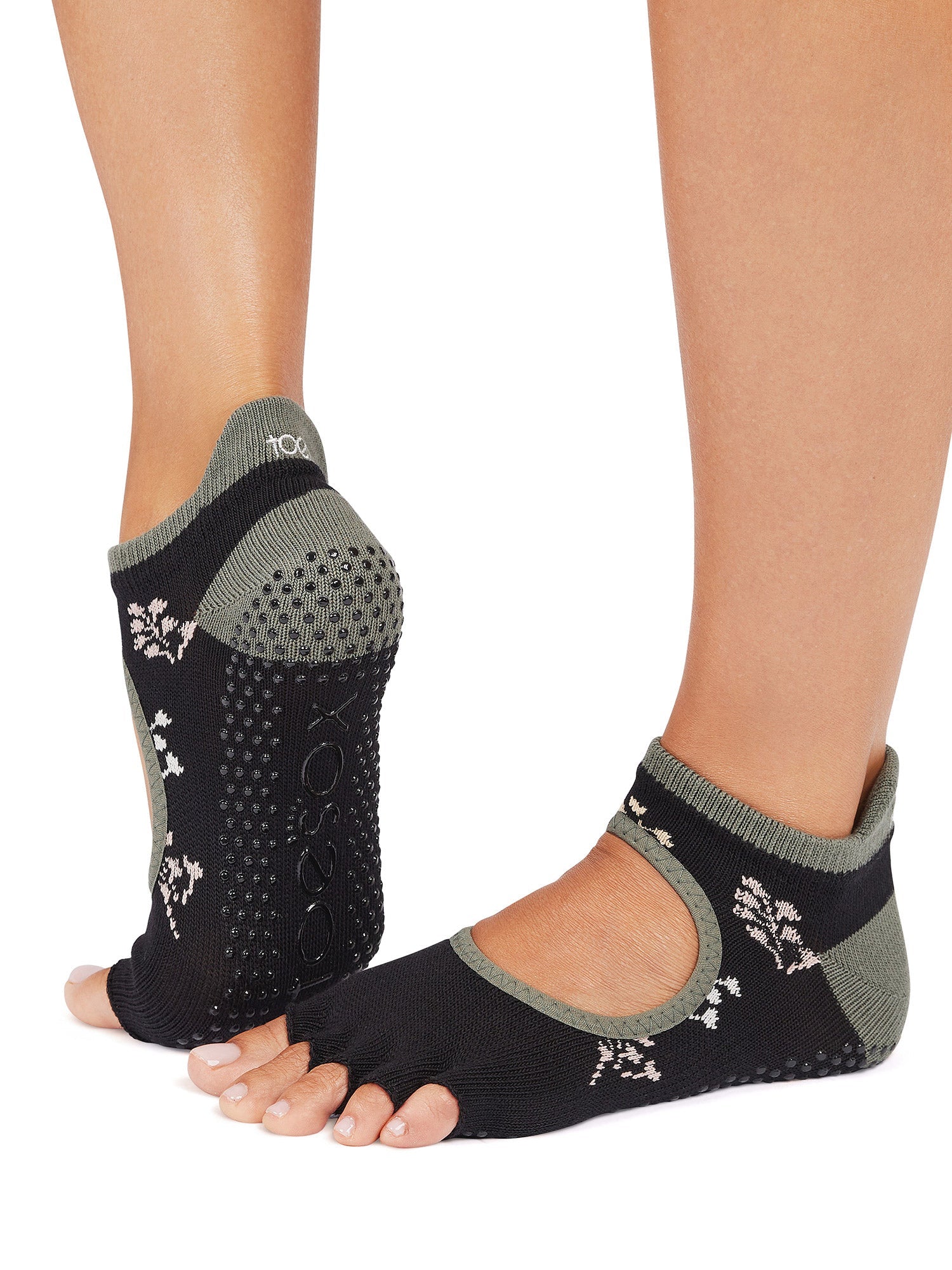 [限定SALE][ToeSox] Bellarina ベラリナ（Half-Toe／つま先なし） グリップ ソックス ／ ヨガ ピラティス 滑り止め付 靴下 [EX]