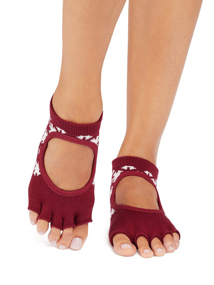 [限定SALE][ToeSox] Bellarina ベラリナ（Half-Toe／つま先なし） グリップ ソックス ／ ヨガ ピラティス 滑り止め付 靴下 [EX]
