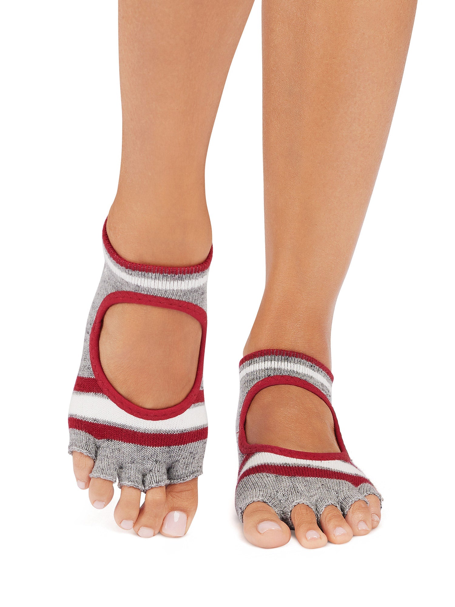 [限定SALE][ToeSox] Bellarina ベラリナ（Half-Toe／つま先なし） グリップ ソックス ／ ヨガ ピラティス 滑り止め付 靴下 [EX]