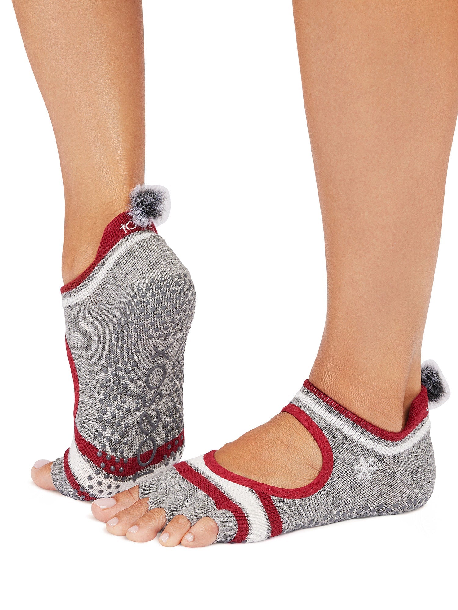 [限定SALE][ToeSox] Bellarina ベラリナ（Half-Toe／つま先なし） グリップ ソックス ／ ヨガ ピラティス 滑り止め付 靴下 [EX]