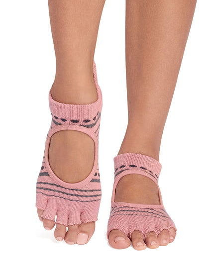 [限定SALE][ToeSox] Bellarina ベラリナ（Half-Toe／つま先なし） グリップ ソックス ／ ヨガ ピラティス 滑り止め付 靴下 [EX]