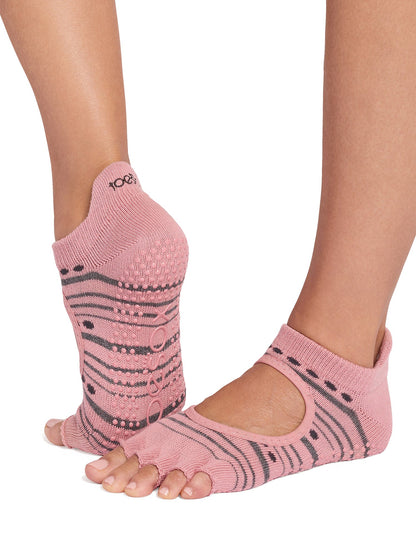 [限定SALE][ToeSox] Bellarina ベラリナ（Half-Toe／つま先なし） グリップ ソックス ／ ヨガ ピラティス 滑り止め付 靴下 [EX]