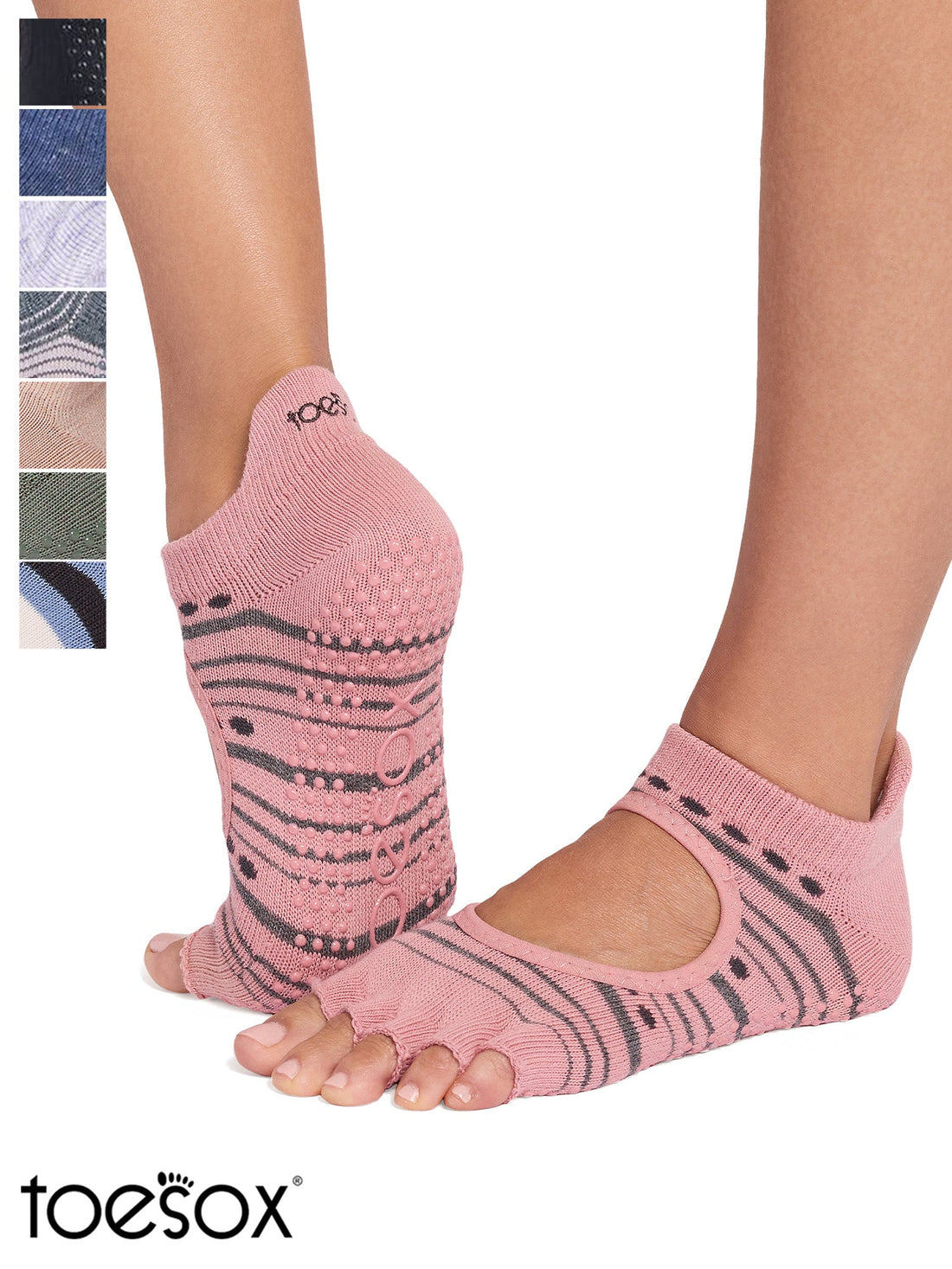 [限定SALE][ToeSox] Bellarina ベラリナ（Half-Toe／つま先なし） グリップ ソックス ／ トゥソックス ヨガ ピラティス 滑り止め付 靴下 26SS_D2 [GWS]