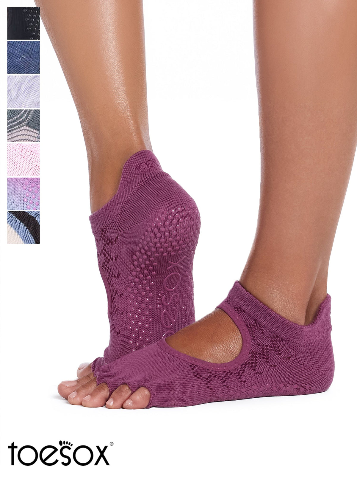 [ToeSox] Bellarina Half-Toe Grip Socks / Yoga Pilates Anti-Slip Socks 25SS_D3