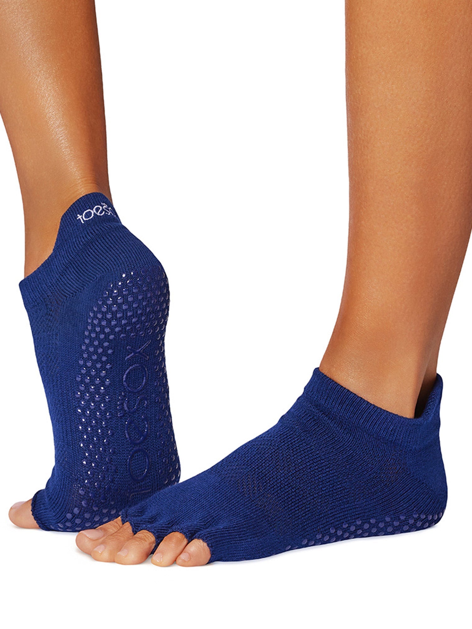 [限定SALE][ToeSox] Low Rise ローライズ（Half-Toe／つま先なし） グリップ ソックス ／ ヨガ ピラティス 滑り止め付 靴下 [EX]