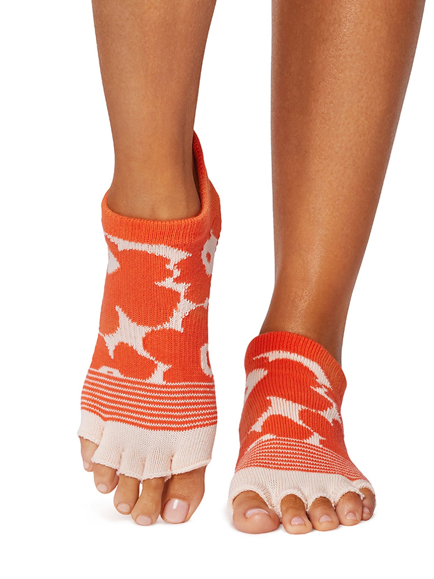 [限定SALE][ToeSox] Low Rise ローライズ（Half-Toe／つま先なし） グリップ ソックス ／ ヨガ ピラティス 滑り止め付 靴下 [EX]