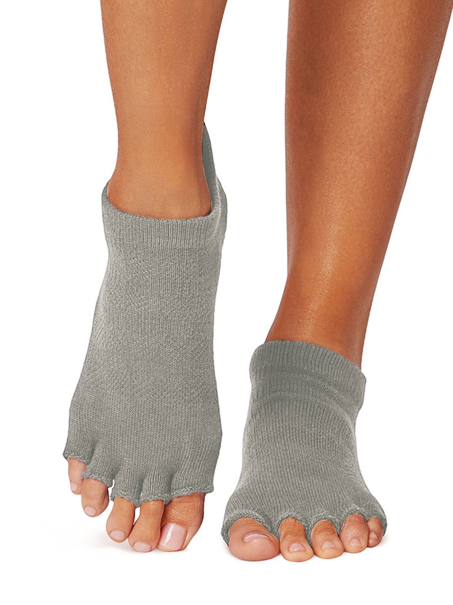 [ToeSox] Low Rise ローライズ（Half-Toe／つま先なし） グリップ ソックス ／ ヨガ ピラティス 滑り止め付 靴下 25FW_D2
