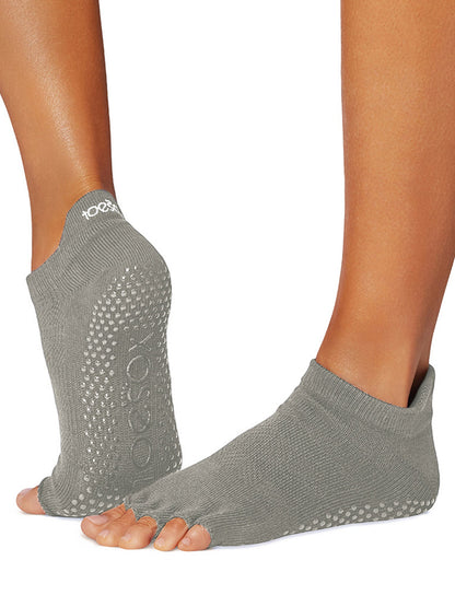 [限定SALE][ToeSox] Low Rise ローライズ（Half-Toe／つま先なし） グリップ ソックス ／ ヨガ ピラティス 滑り止め付 靴下 [EX]