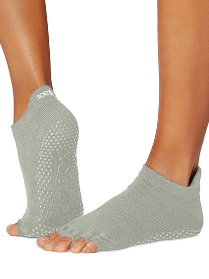 [限定SALE][ToeSox] Low Rise ローライズ（Half-Toe／つま先なし） グリップ ソックス ／ ヨガ ピラティス 滑り止め付 靴下 [EX]