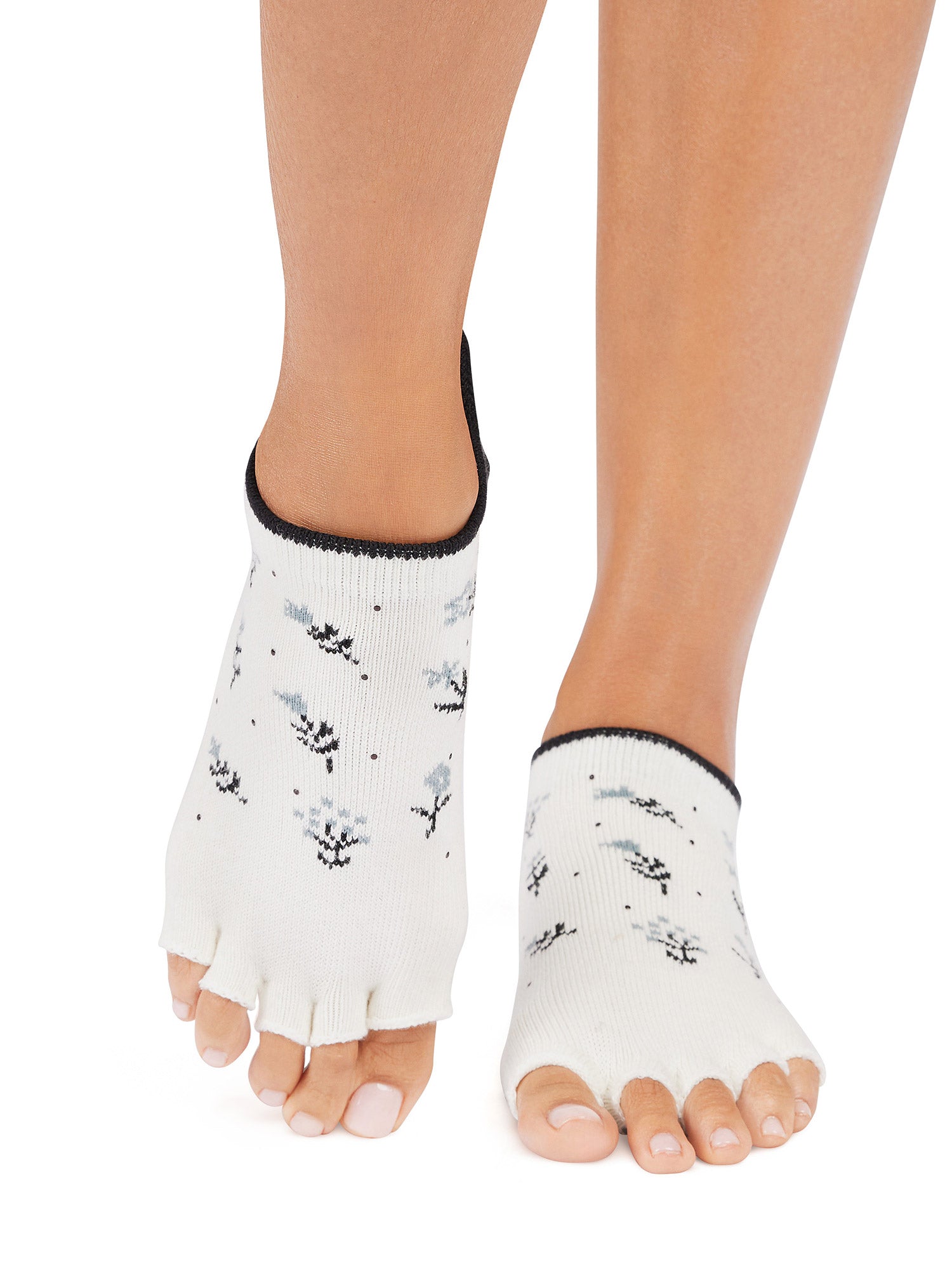 [限定SALE][ToeSox] Low Rise ローライズ（Half-Toe／つま先なし） グリップ ソックス ／ ヨガ ピラティス 滑り止め付 靴下 [EX]