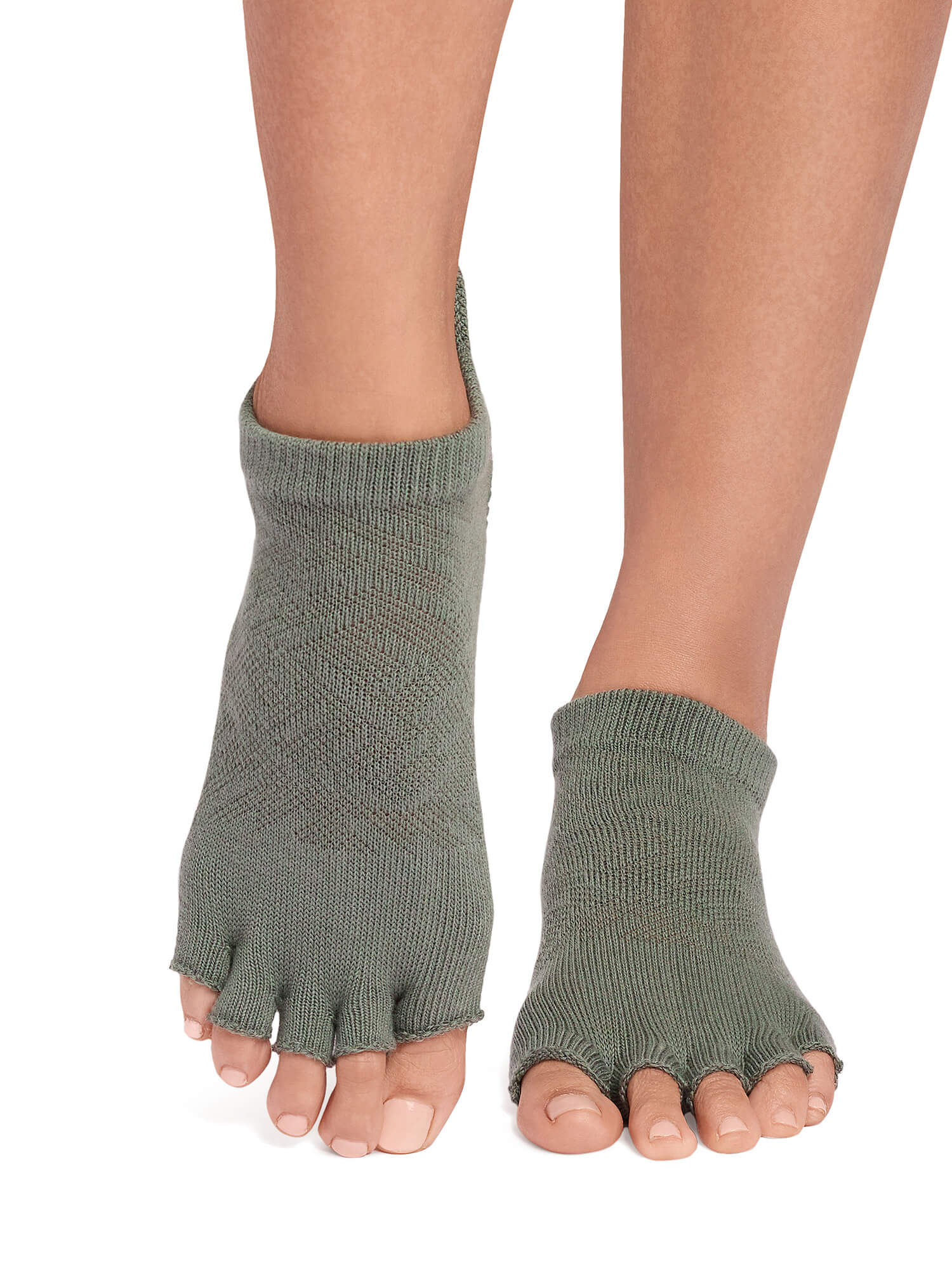 [限定SALE][ToeSox] Low Rise ローライズ（Half-Toe／つま先なし） グリップ ソックス ／ ヨガ ピラティス 滑り止め付 靴下 [EX]