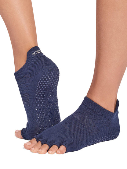 [限定SALE][ToeSox] Low Rise ローライズ（Half-Toe／つま先なし） グリップ ソックス ／ ヨガ ピラティス 滑り止め付 靴下 [EX]