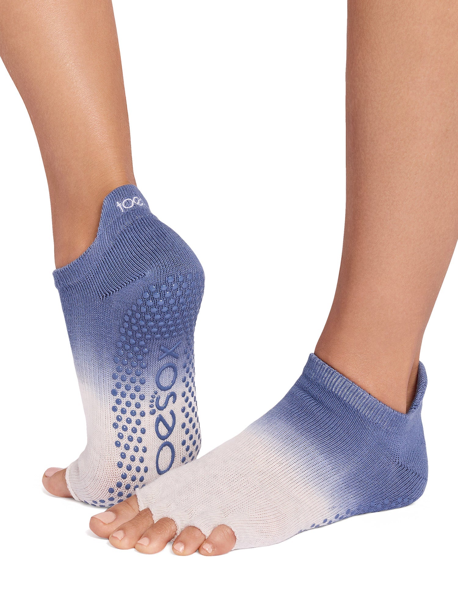 [限定SALE][ToeSox] Low Rise ローライズ（Half-Toe／つま先なし） グリップ ソックス ／ ヨガ ピラティス 滑り止め付 靴下 [EX]