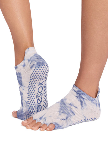 [限定SALE][ToeSox] Low Rise ローライズ（Half-Toe／つま先なし） グリップ ソックス ／ ヨガ ピラティス 滑り止め付 靴下 [EX]