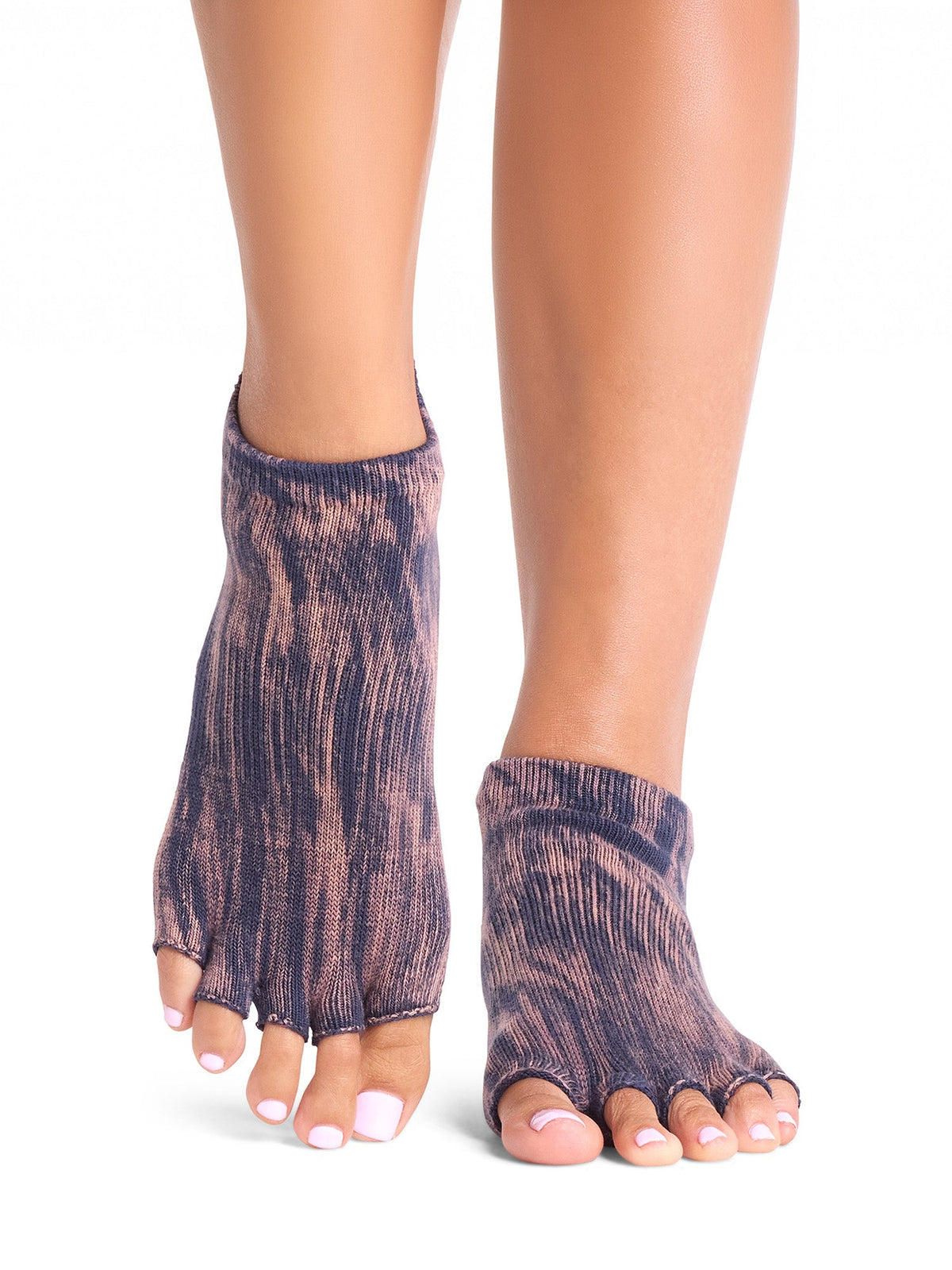 [ToeSox] Low Rise ローライズ（Half-Toe／つま先なし） グリップ ソックス ／ ヨガ ピラティス 滑り止め付 靴下 26FW_D2