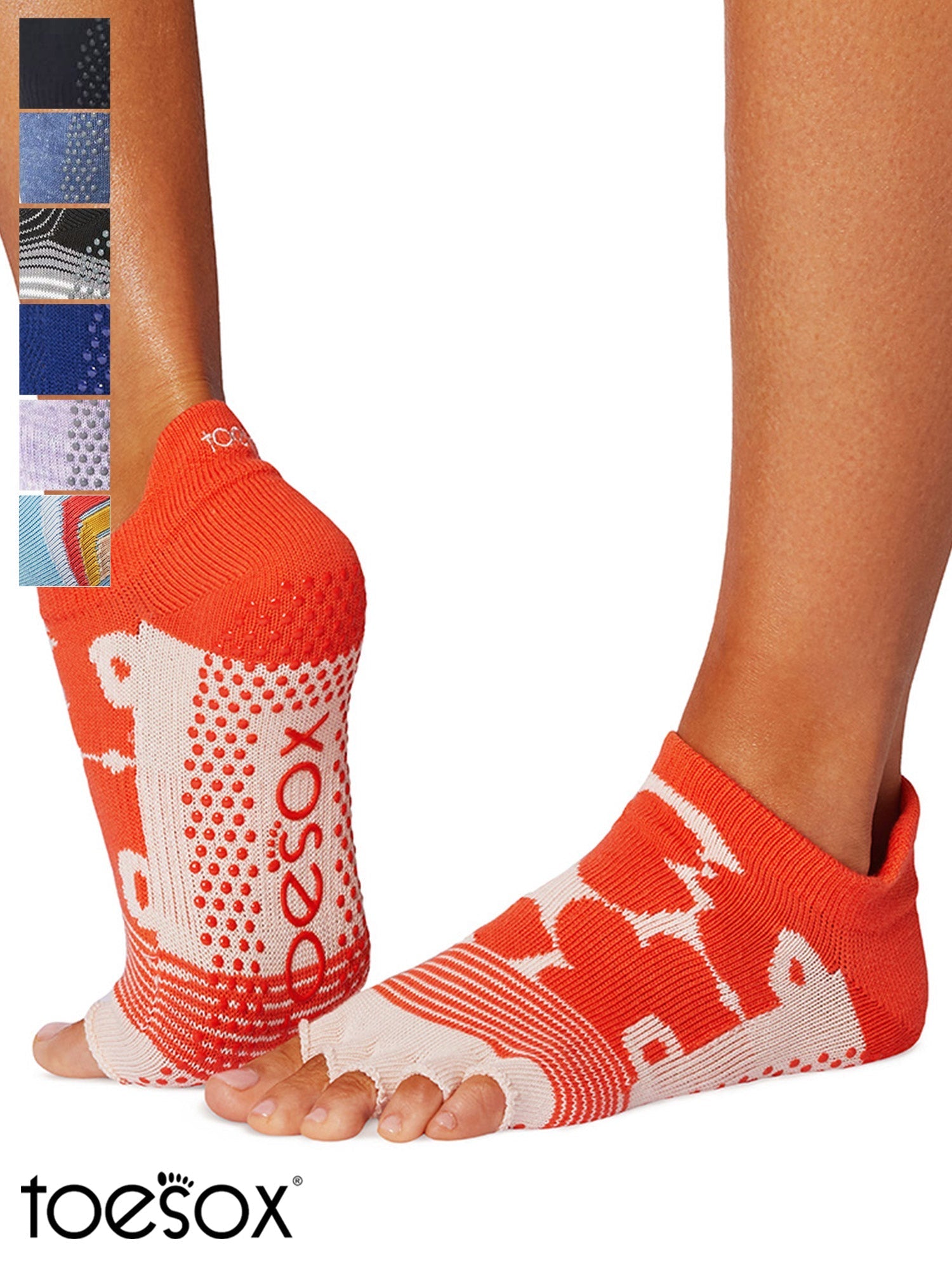 [ToeSox] Low Rise (Half-Toe) Grip Socks / Yoga Pilates Anti-Slip Socks 25SS_D1 2501