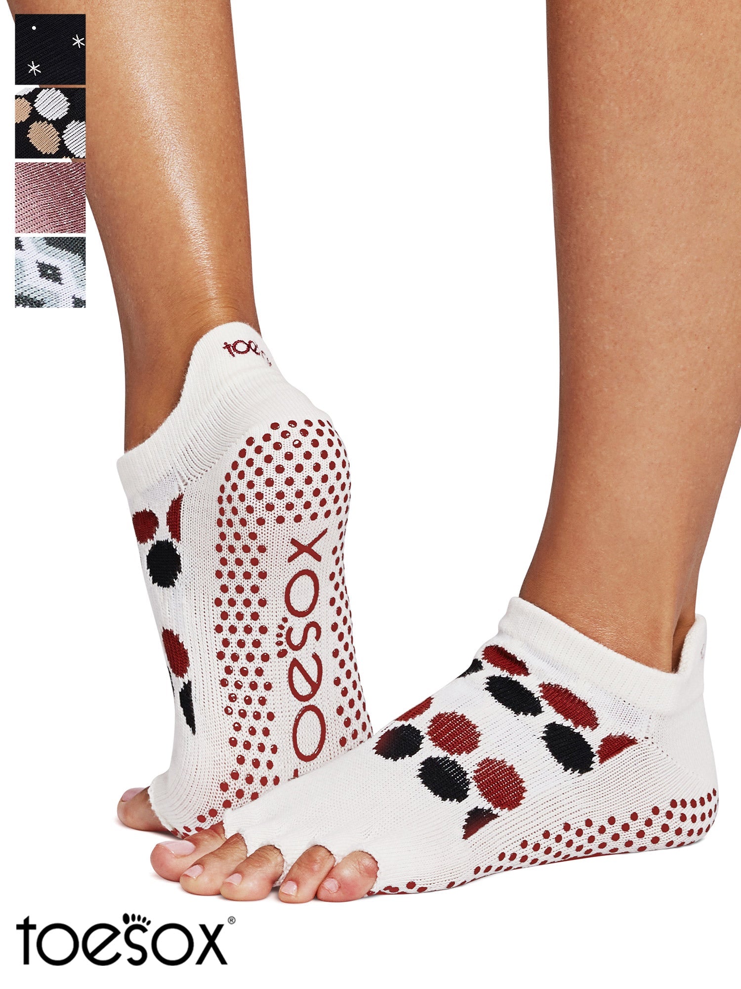 12% OFF [SALE] [ToeSox] Low Rise (Half-Toe) Grip Socks / Yoga Pilates Anti-Slip Socks [SOFF] 2501