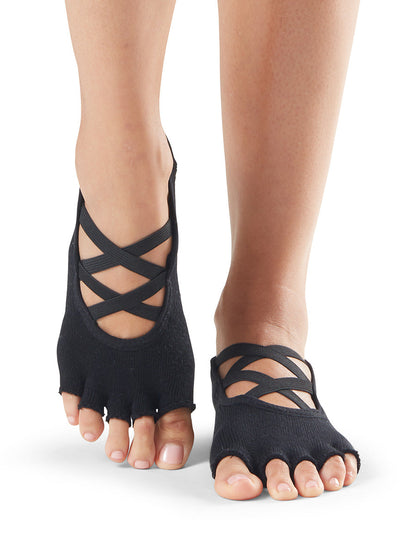 最大19%OFF[限定SALE][ToeSox] Elle エル（Half-Toe／つま先なし）グリップ ソックス ／ ヨガ ピラティス 滑り止め付 靴下 [EX]