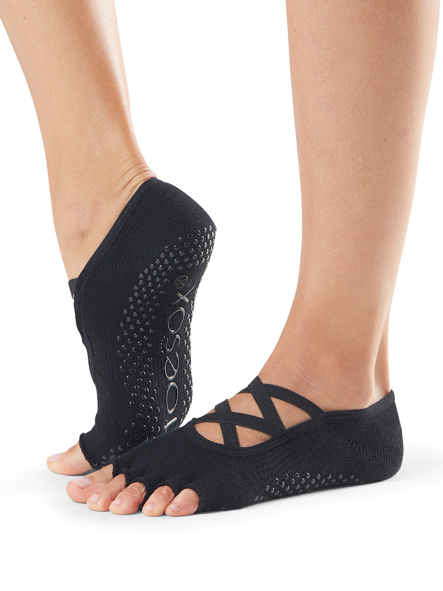 最大19%OFF[限定SALE][ToeSox] Elle エル（Half-Toe／つま先なし）グリップ ソックス ／ ヨガ ピラティス 滑り止め付 靴下 [EX]