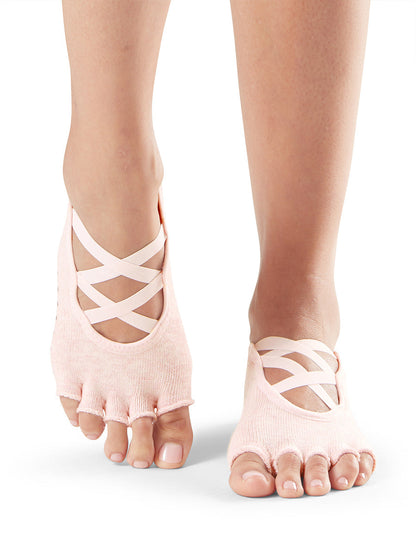 最大19%OFF[限定SALE][ToeSox] Elle エル（Half-Toe／つま先なし）グリップ ソックス ／ ヨガ ピラティス 滑り止め付 靴下 [EX]