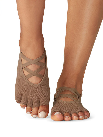 最大19%OFF[限定SALE][ToeSox] Elle エル（Half-Toe／つま先なし）グリップ ソックス ／ ヨガ ピラティス 滑り止め付 靴下 [EX]