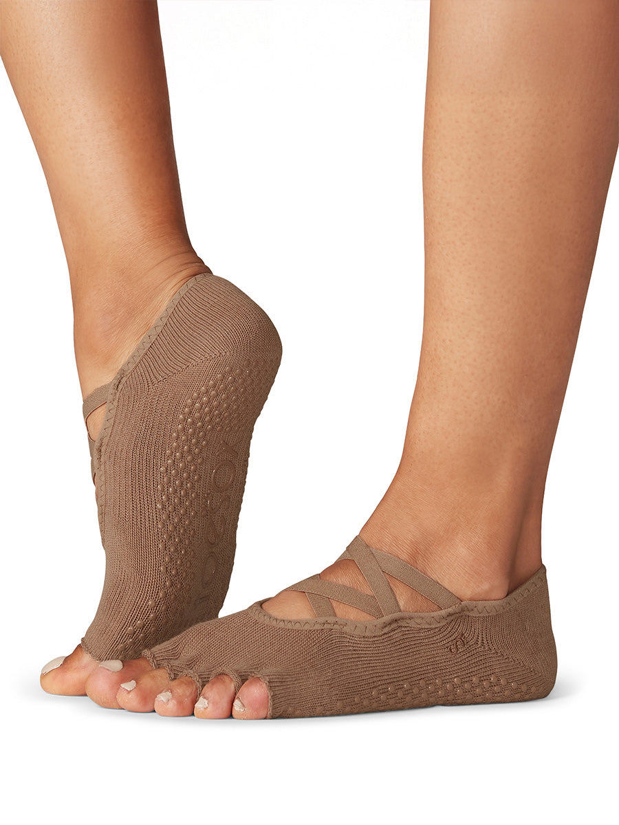 最大19%OFF[限定SALE][ToeSox] Elle エル（Half-Toe／つま先なし）グリップ ソックス ／ ヨガ ピラティス 滑り止め付 靴下 [EX]