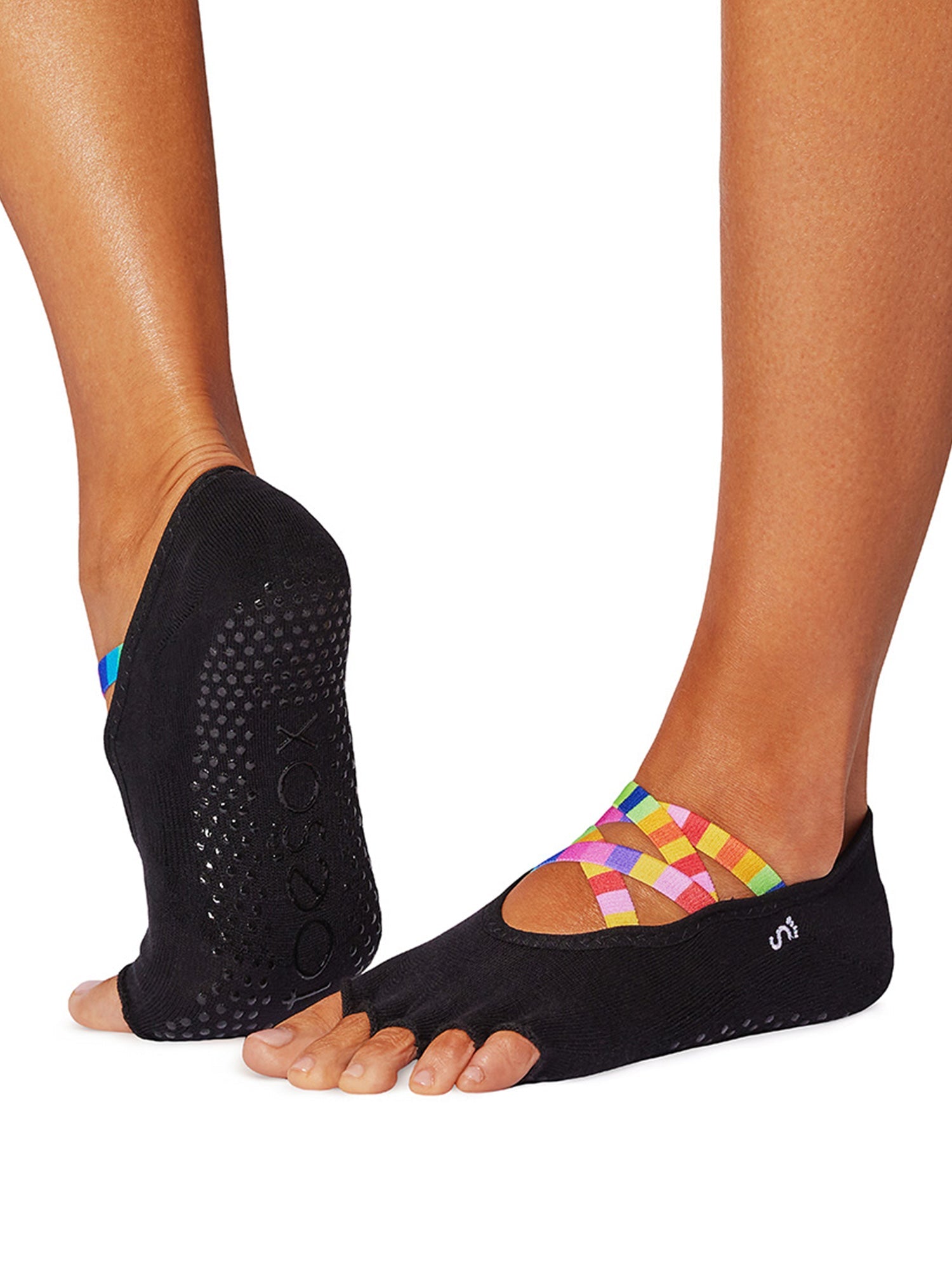 最大40%OFF[SALE][ToeSox] Elle エル（Half-Toe／つま先なし）グリップ ソックス ／ ヨガ ピラティス 滑り止め付 靴下  [EX]