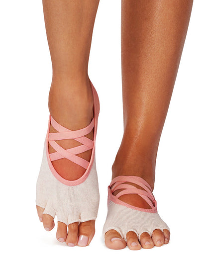 [SALE][ToeSox] Elle エル（Half-Toe／つま先なし）グリップ ソックス ／ トゥソックス ヨガ ピラティス 滑り止め付 靴下  [GWS]