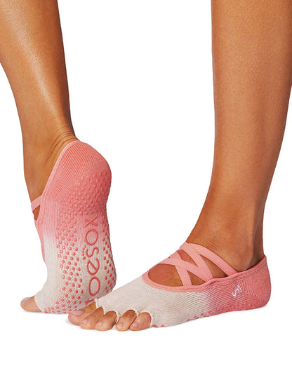 [SALE][ToeSox] Elle エル（Half-Toe／つま先なし）グリップ ソックス ／ トゥソックス ヨガ ピラティス 滑り止め付 靴下  [GWS]