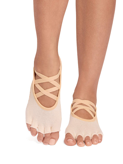 [ToeSox] Elle エル（Half-Toe／つま先なし）グリップ ソックス ／ ヨガ ピラティス 滑り止め付 靴下 26SS_D2