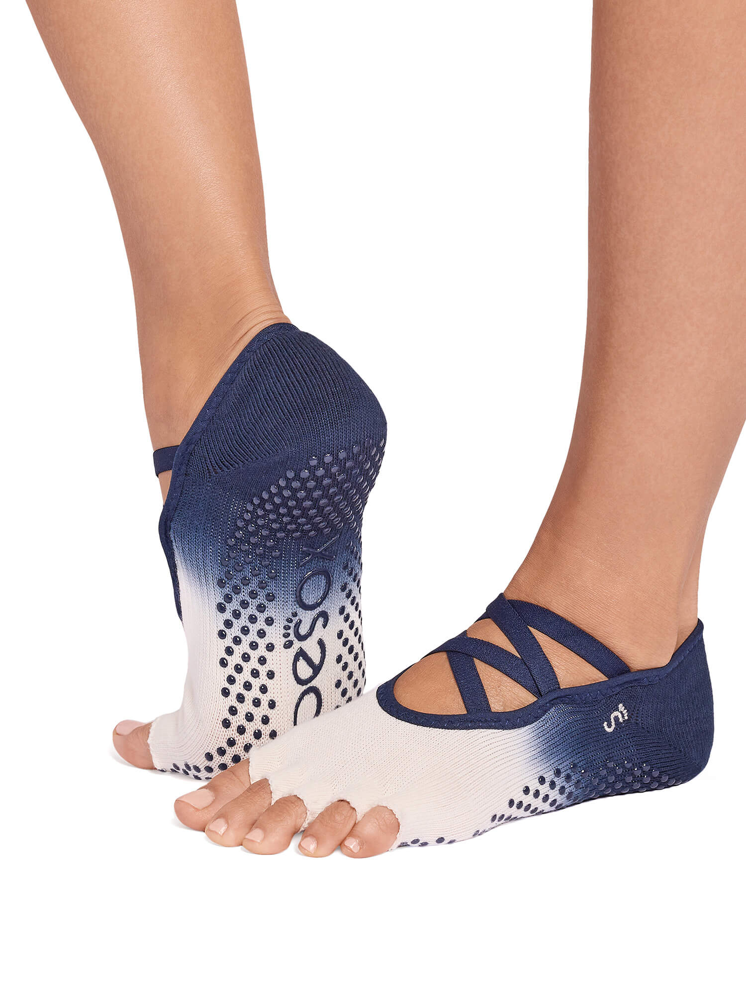 [ToeSox] Elle エル（Half-Toe／つま先なし）グリップ ソックス ／ ヨガ ピラティス 滑り止め付 靴下 26SS_D2