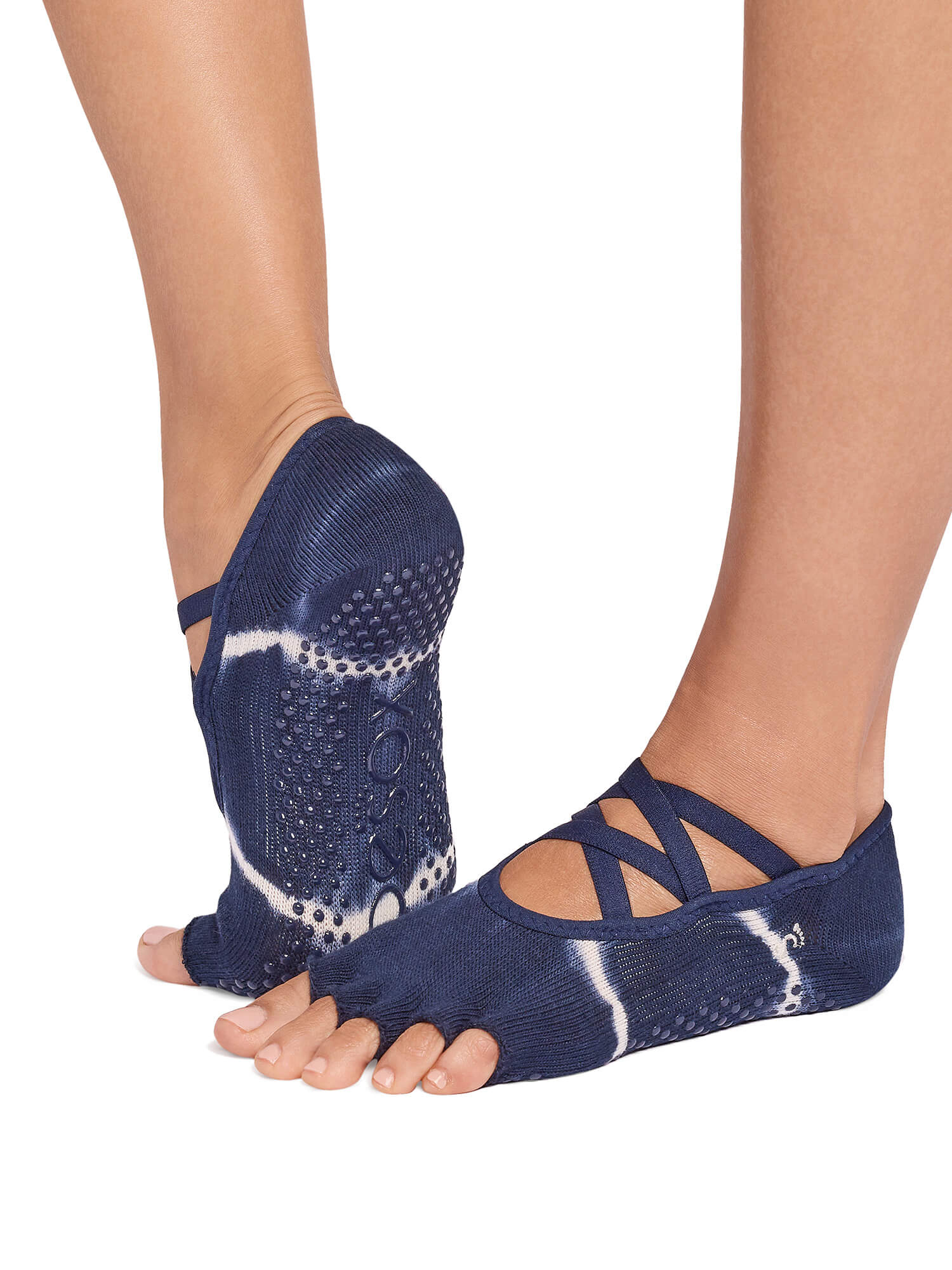 [ToeSox] Elle エル（Half-Toe／つま先なし）グリップ ソックス ／ ヨガ ピラティス 滑り止め付 靴下 26SS_D2