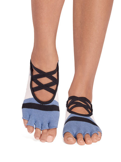 [ToeSox] Elle エル（Half-Toe／つま先なし）グリップ ソックス ／ ヨガ ピラティス 滑り止め付 靴下 26SS_D2