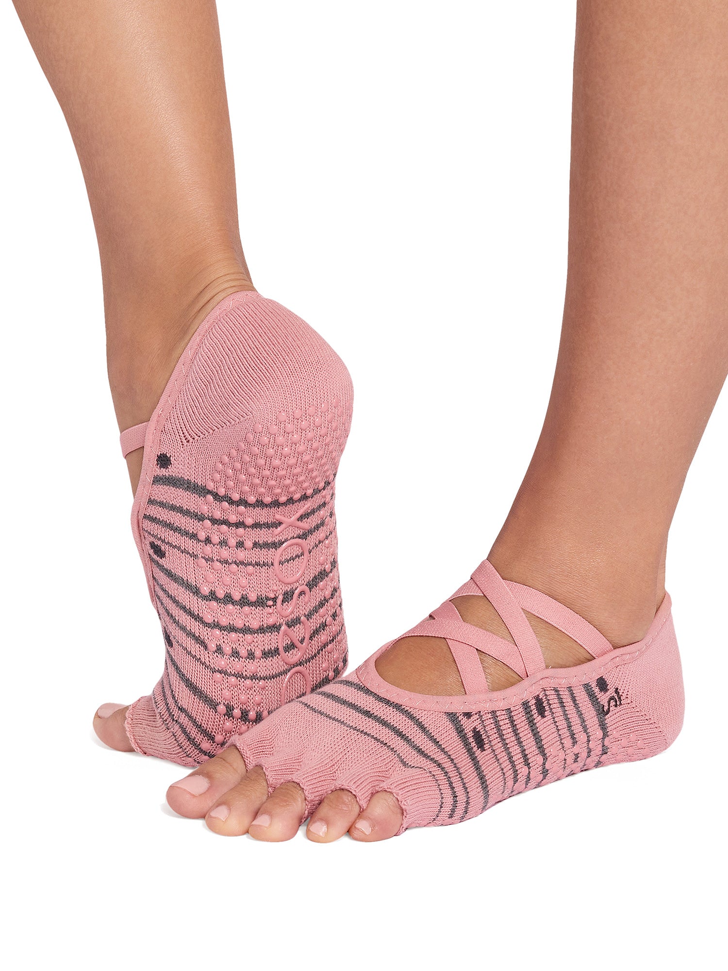 [ToeSox] Elle エル（Half-Toe／つま先なし）グリップ ソックス ／ ヨガ ピラティス 滑り止め付 靴下 26SS_D2