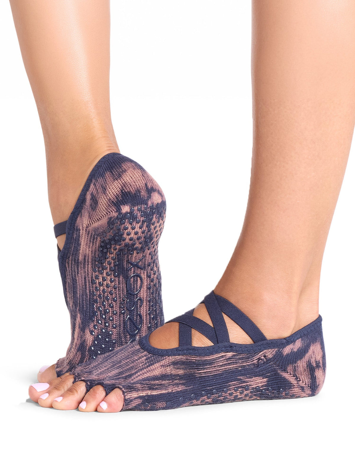 [ToeSox] Elle エル（Half-Toe／つま先なし）グリップ ソックス ／ ヨガ ピラティス 滑り止め付 靴下 26FW_D2