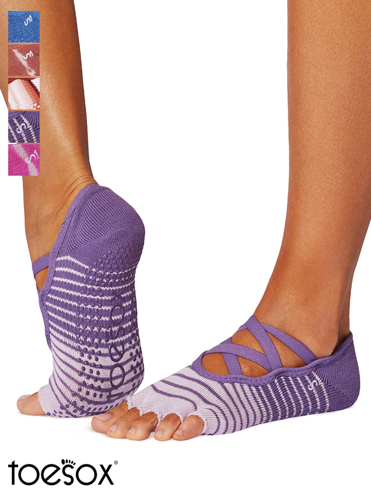 最大40%OFF[SALE][ToeSox] Elle エル（Half-Toe／つま先なし）グリップ ソックス ／ ヨガ ピラティス 滑り止め付 靴下  [EX]