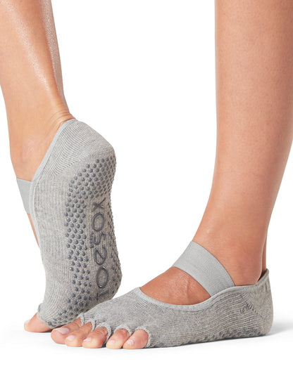 [ToeSox] Mia ミア（Half-Toe／つま先なし） グリップ ソックス ／ ヨガ ピラティス 滑り止め付 靴下 25FW_D1