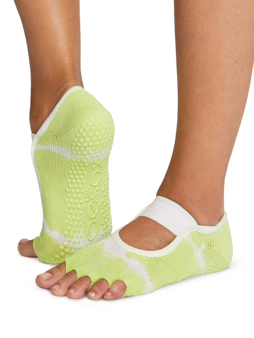 [TOESOX] Mia (Half-Toe) Grip Socks / Yoga Anti-Slip Socks 21FW [A] 10_4