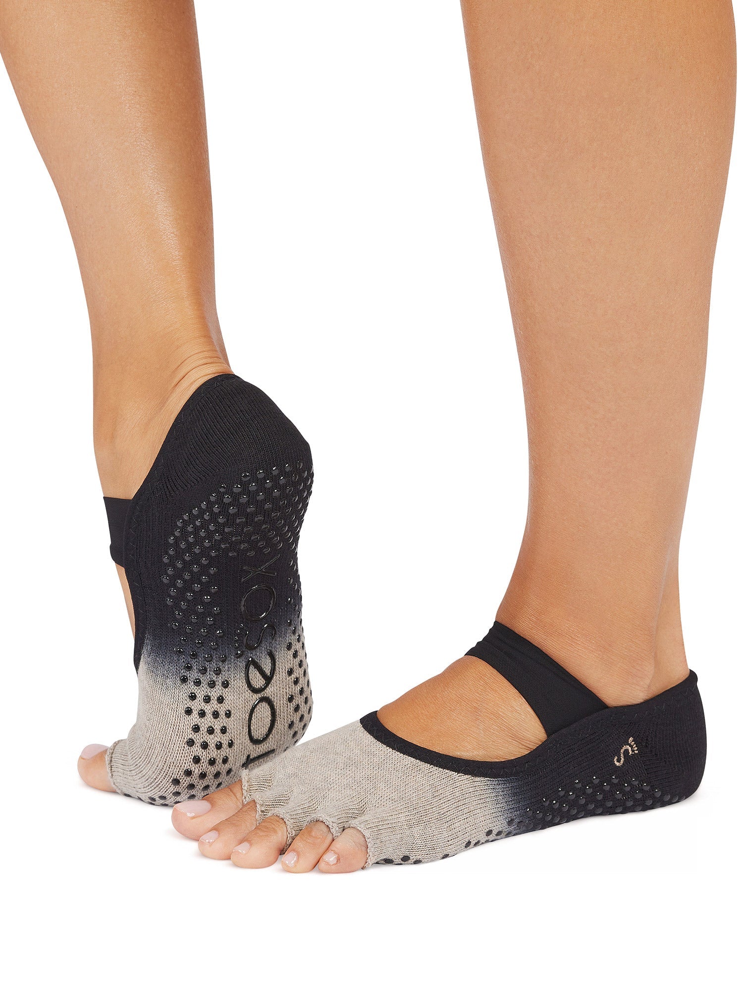 [ToeSox] Mia ミア（Half-Toe／つま先なし） グリップ ソックス ／ ヨガ ピラティス 滑り止め付 靴下 25FW_D1