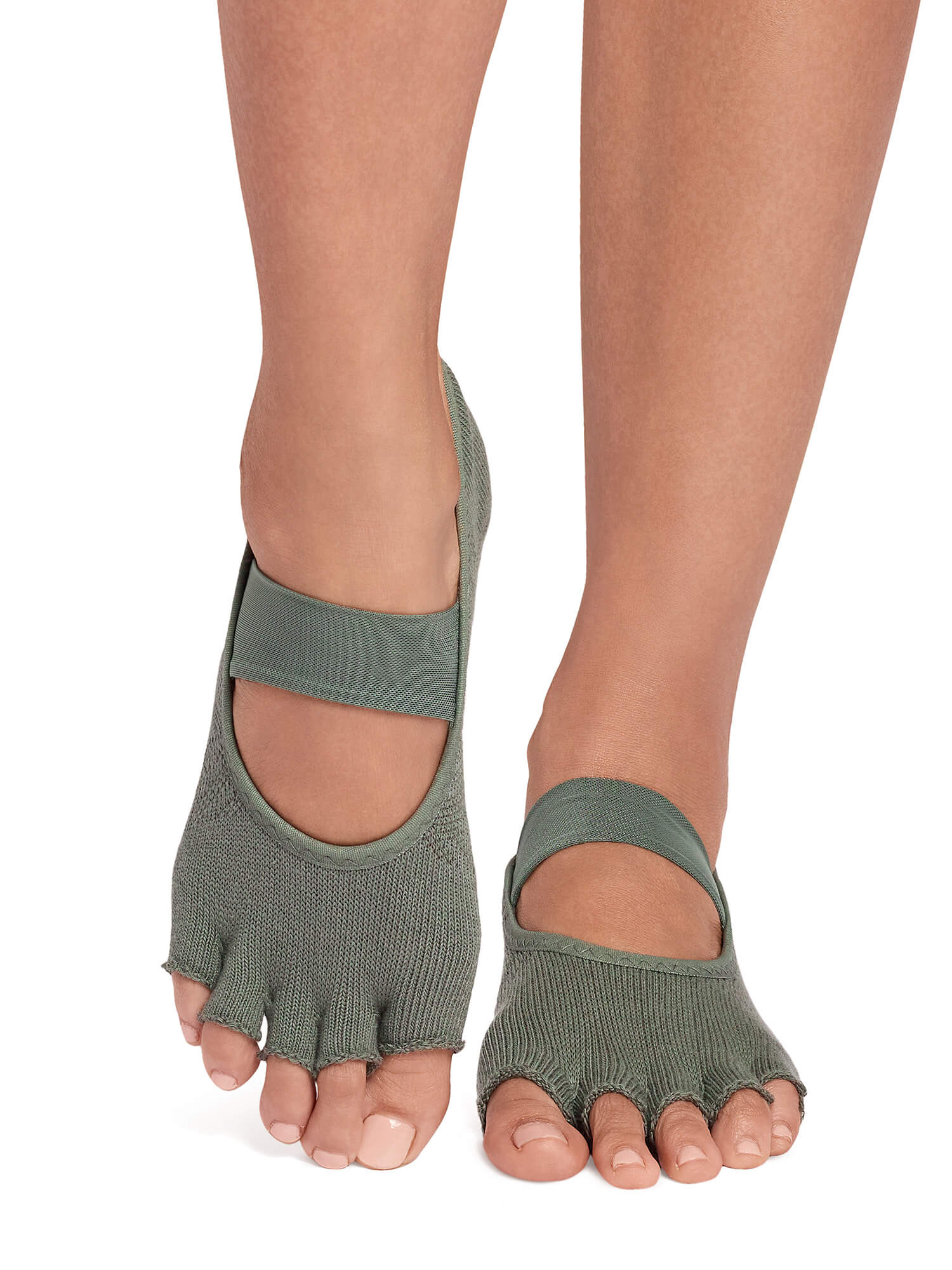 [ToeSox] Mia ミア（Half-Toe／つま先なし） グリップ ソックス ／ ヨガ ピラティス 滑り止め付 靴下 26SS_D1