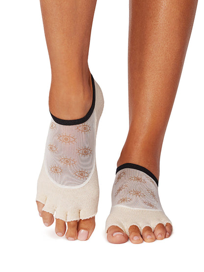 [ToeSox] Luna ルナ（Half-Toe／つま先なし） グリップ ソックス ／ ヨガ ピラティス 滑り止め付 靴下 26FW_D1