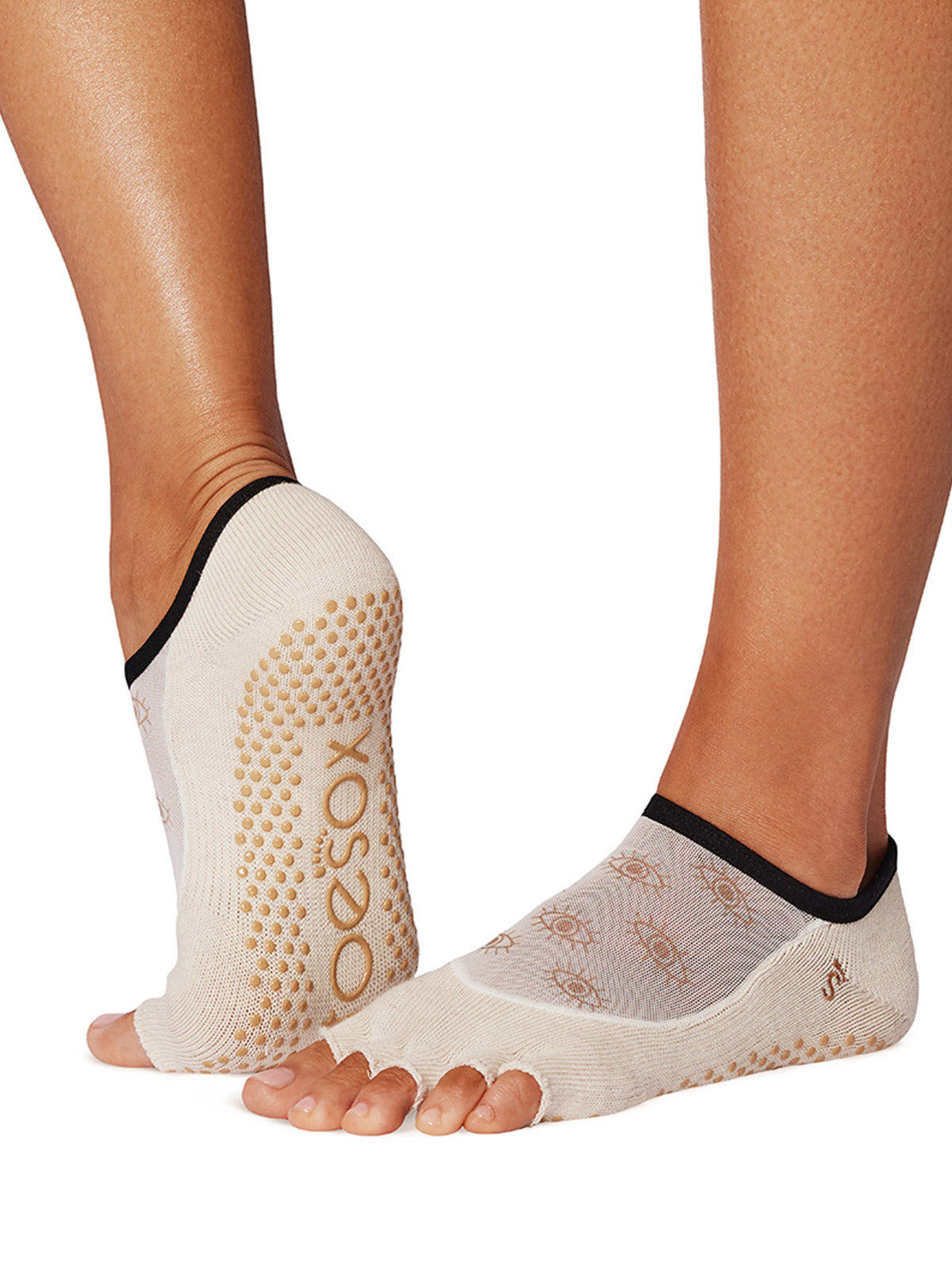[ToeSox] Luna ルナ（Half-Toe／つま先なし） グリップ ソックス ／ ヨガ ピラティス 滑り止め付 靴下 26FW_D1