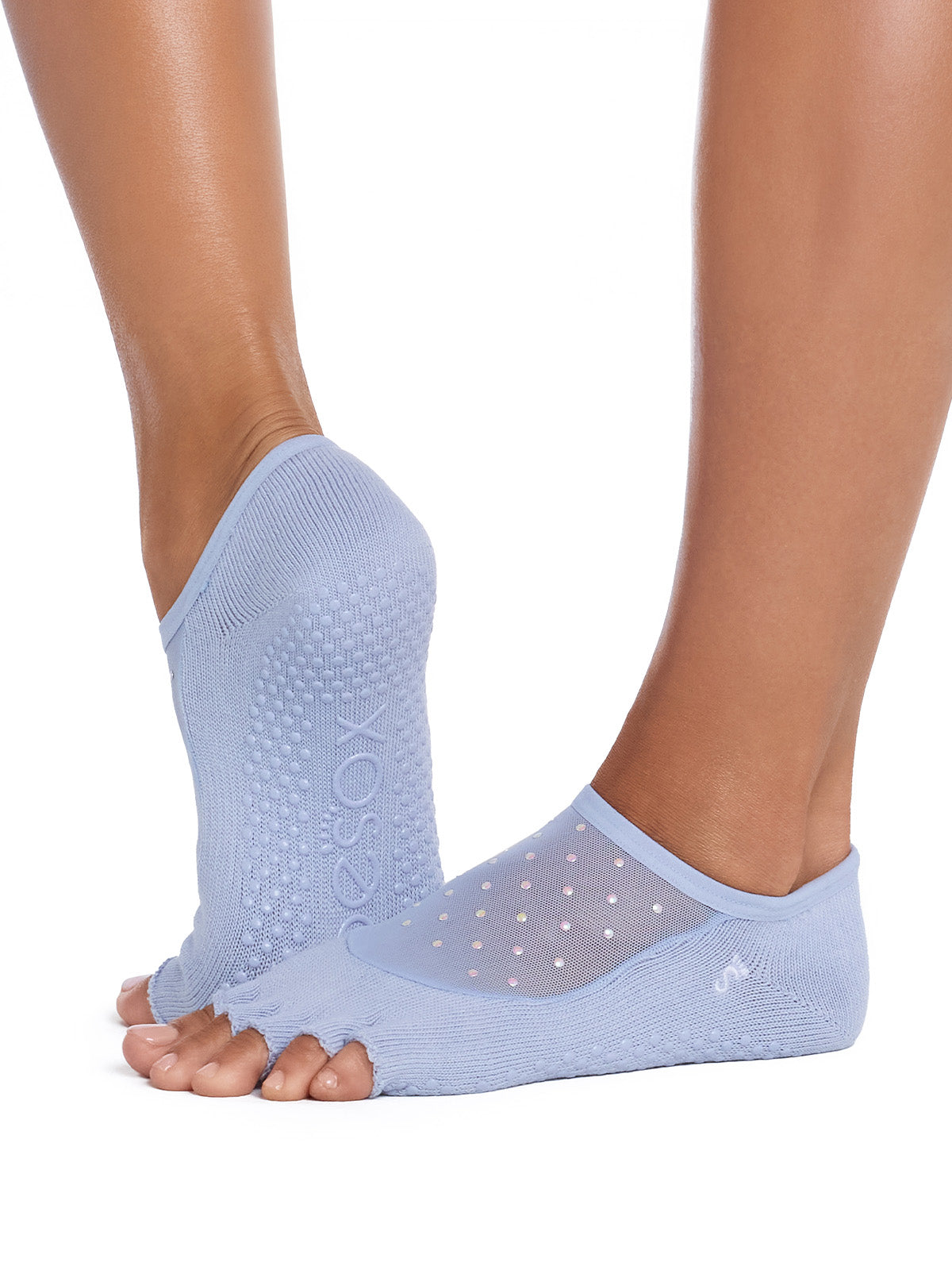 ToeSox] グリップ ソックス 5本指 ルナ（Half-Toe／つま先なし