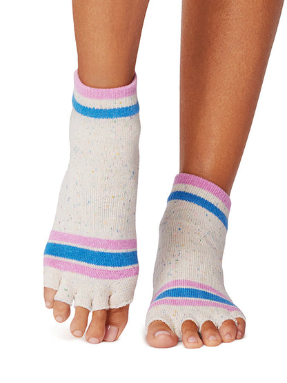 [SALE][ToeSox] Ankle アンクル（Half-Toe／つま先なし） グリップ ソックス ／ トゥソックス ヨガ ピラティス 滑り止め付 靴下 [GWS]