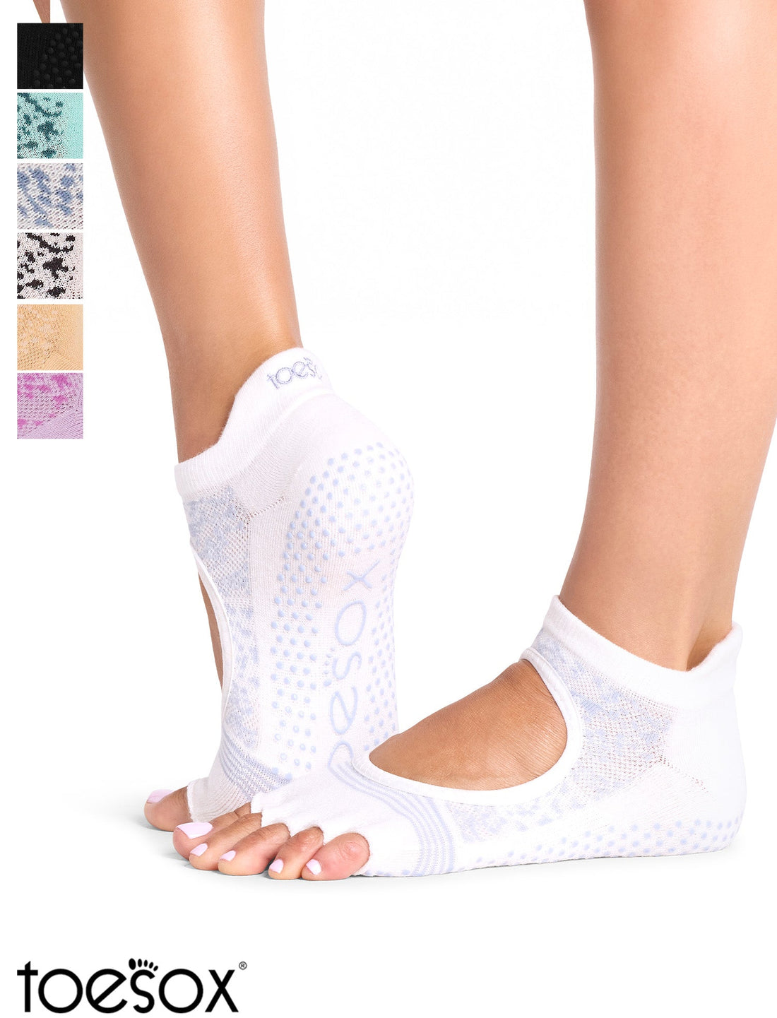 [ToeSox] Bellarina Tec ベラリナ テック（Half-Toe／つま先なし） テック グリップ ソックス／ ヨガ ピラティス 滑り止め付 靴下 26FW_D1