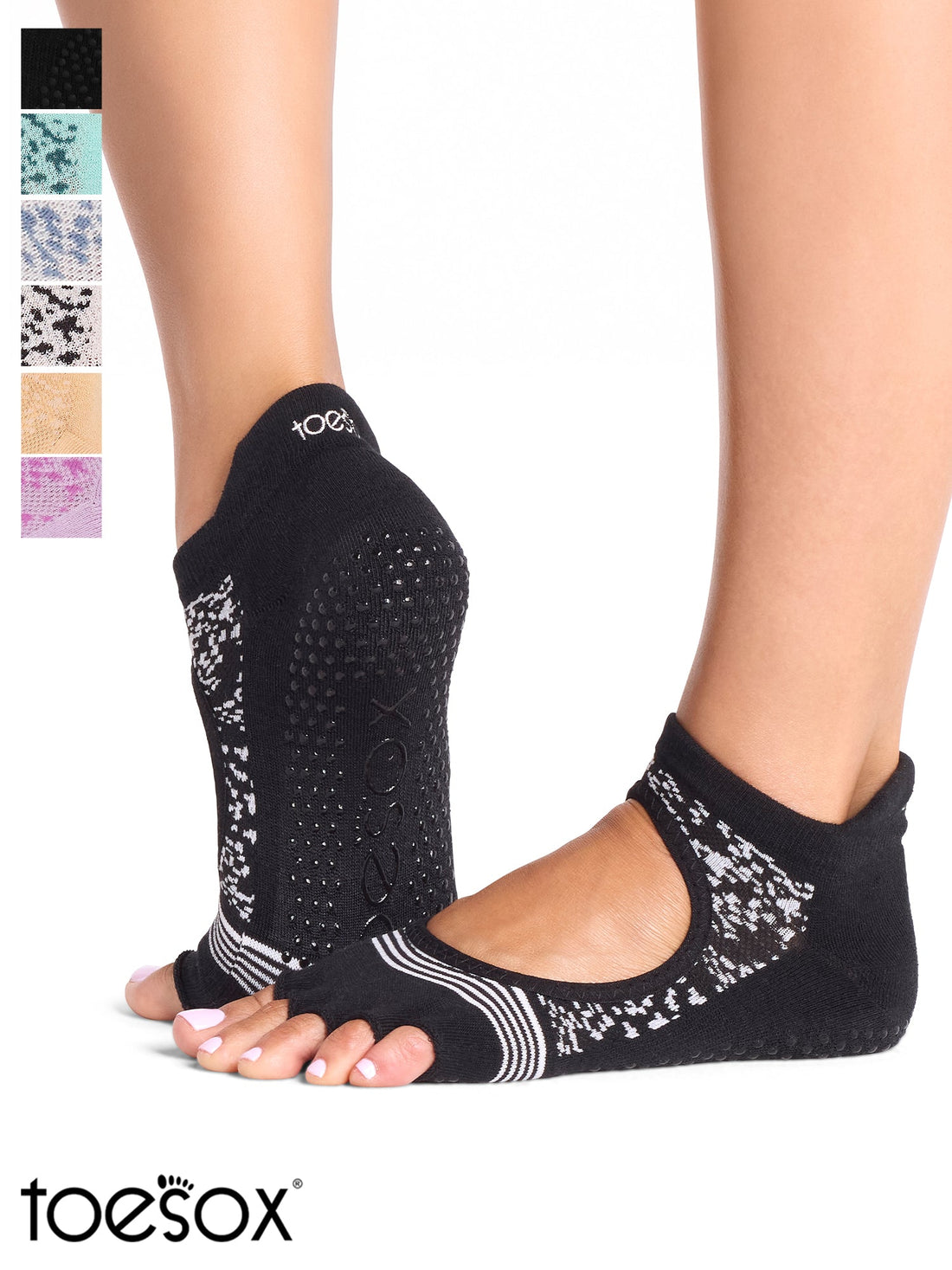 [ToeSox] Bellarina Tec ベラリナ テック（Half-Toe／つま先なし） テック グリップ ソックス／ ヨガ ピラティス 滑り止め付 靴下 26FW_D12